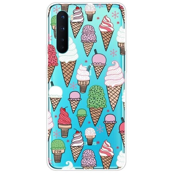 

Силиконовый (TPU) чехол Deexe Pretty Glossy для OnePlus Nord - Colorful Ice Cream