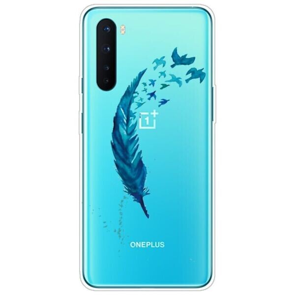 

Силиконовый (TPU) чехол Deexe Pretty Glossy для OnePlus Nord - Feather
