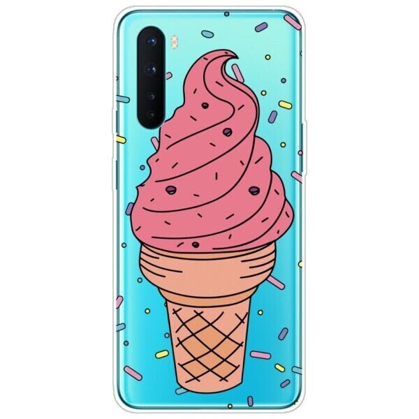 

Силиконовый (TPU) чехол Deexe Pretty Glossy для OnePlus Nord - Ice Cream