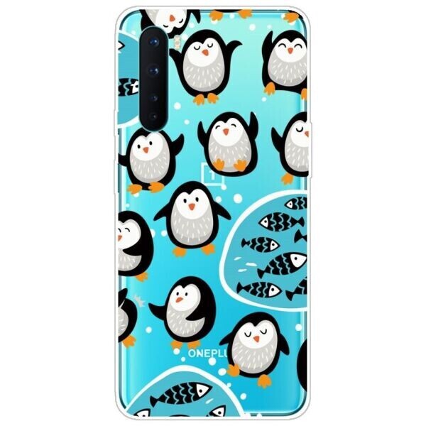 

Силиконовый (TPU) чехол Deexe Pretty Glossy для OnePlus Nord - Little Penguin