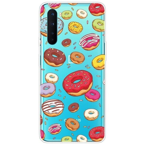 

Силиконовый (TPU) чехол Deexe Pretty Glossy для OnePlus Nord - Donuts