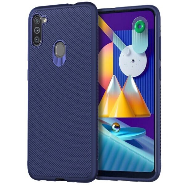 

Защитный чехол UniCase Twill Soft для Samsung Galaxy M11 (M115) - Blue