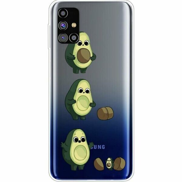 

Силиконовый (TPU) чехол Deexe Pretty Glossy для Samsung Galaxy M31s (M317) - Avocado