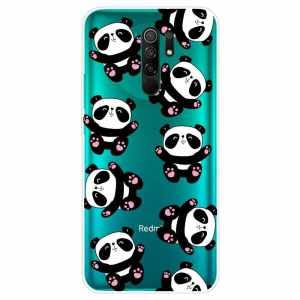 

Силиконовый (TPU) чехол Deexe Pretty Glossy для Xiaomi Redmi 9 - Cute Panda