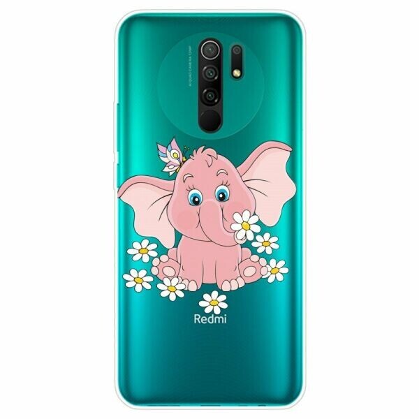 

Силиконовый (TPU) чехол Deexe Pretty Glossy для Xiaomi Redmi 9 - Elephant