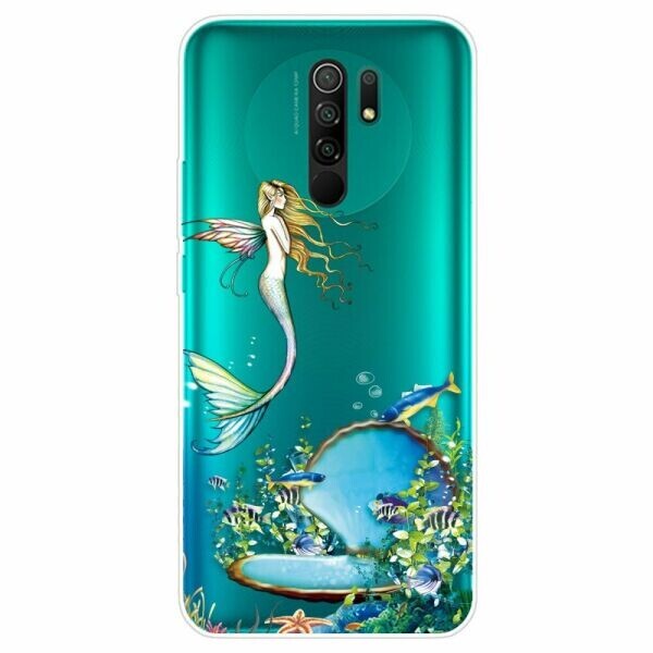 

Силиконовый (TPU) чехол Deexe Pretty Glossy для Xiaomi Redmi 9 - Mermaid
