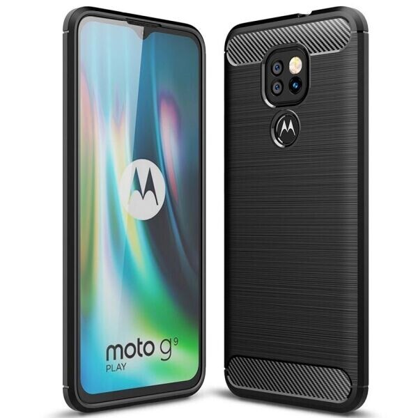 

Защитный чехол UniCase Carbon для Motorola Moto G9 Play - Black