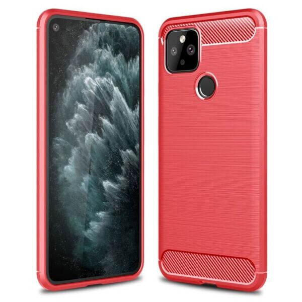 

Защитный чехол UniCase Carbon для Google Pixel 5 - Red