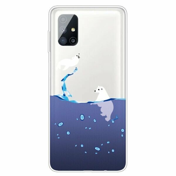 

Силиконовый (TPU) чехол Deexe Pretty Glossy для Samsung Galaxy M51 (M515) - Polar Bear