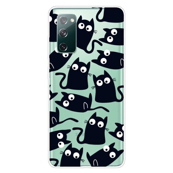 

Силиконовый (TPU) чехол Deexe Pretty Glossy для Samsung Galaxy S20 FE (G780) - Black Cats