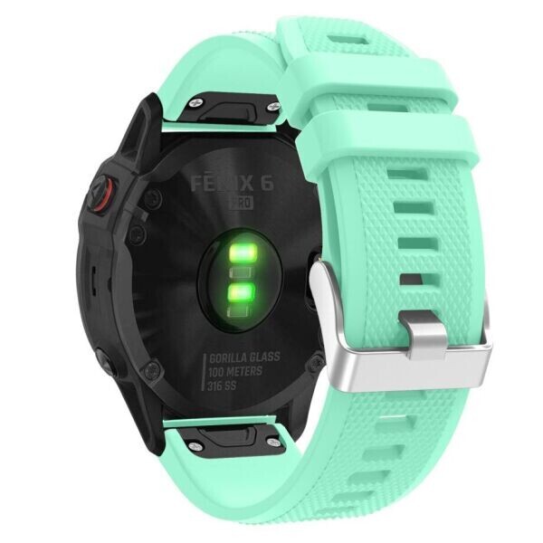 

Ремешок Deexe Rhombus Strap для часов Garmin Fenix 5 / 6, Forerunner 935 / 945 c креплением QuickFit 22mm - Cyan
