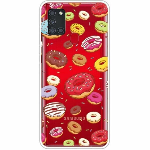 

Силиконовый (TPU) чехол Deexe Pretty Glossy для Samsung Galaxy A21s (A217) - Donuts