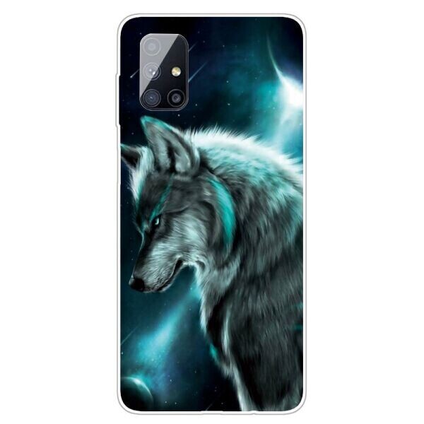 

Силиконовый (TPU) чехол Deexe Pretty Glossy для Samsung Galaxy M51 (M515) - Wolf