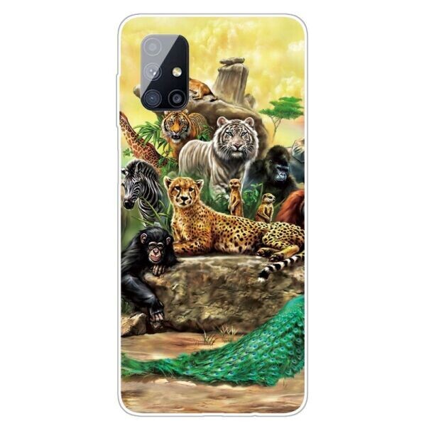 

Силиконовый (TPU) чехол Deexe Pretty Glossy для Samsung Galaxy M51 (M515) - Animals