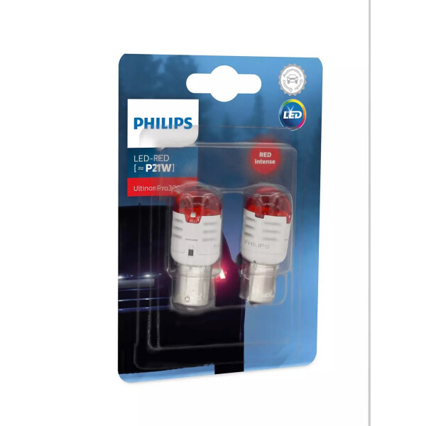 

Автолампа диоды PHILIPS 11498U30RB2 P21W LED 12V Ultinon Pro3000 RED