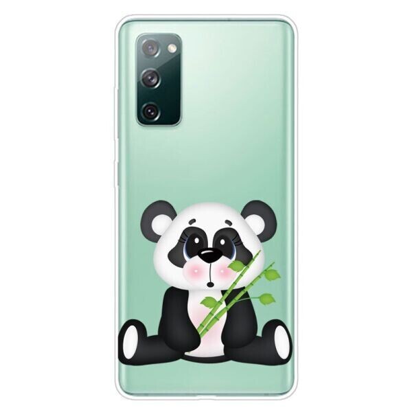

Силиконовый (TPU) чехол Deexe Pretty Glossy для Samsung Galaxy S20 FE (G780) - Panda Eating Bamboo