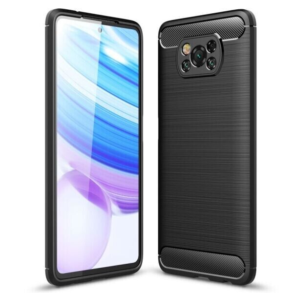 

Защитный чехол UniCase Carbon для Xiaomi Poco X3 - Black
