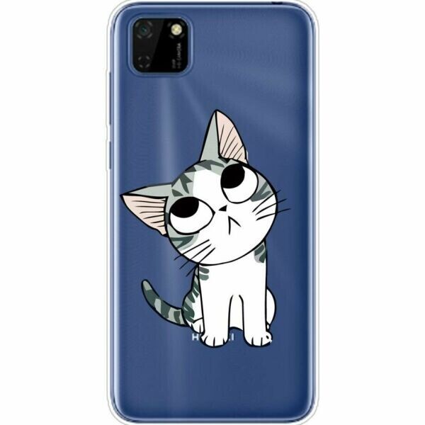 

Силиконовый (TPU) чехол Deexe Pretty Glossy для Huawei Y5p - Cat