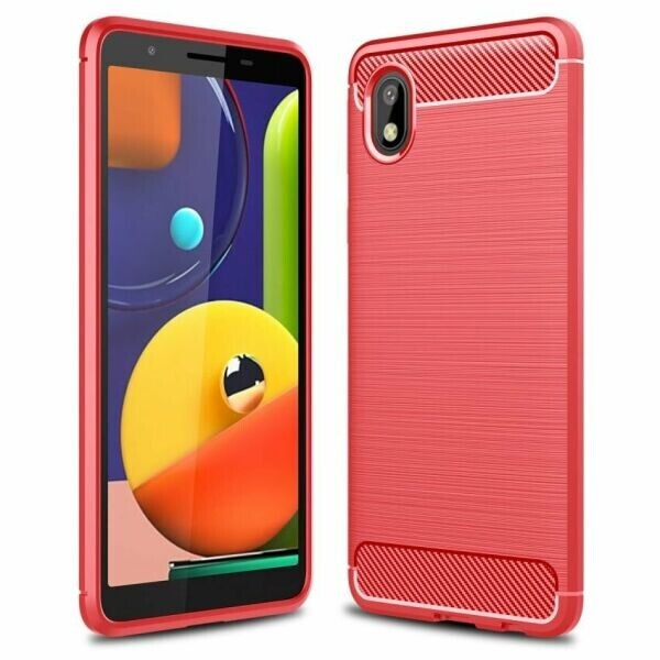 

Защитный чехол UniCase Carbon для Samsung Galaxy A01 Core (A013) - Red
