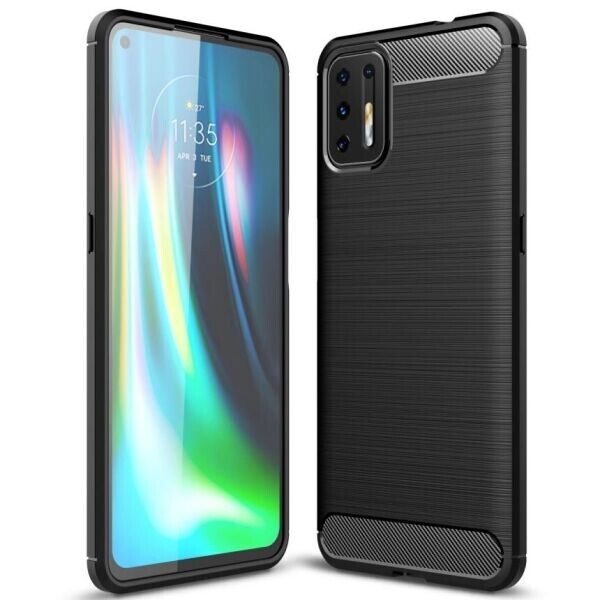 

Защитный чехол UniCase Carbon для Motorola Moto G9 Plus - Black