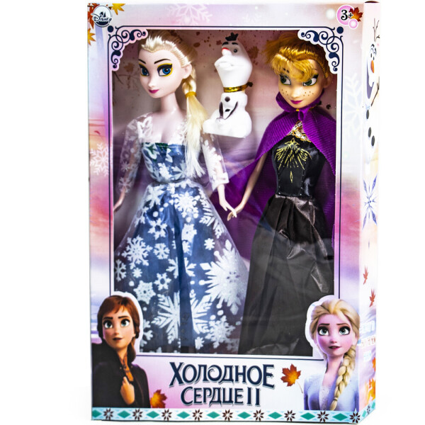 

Набор куклы Dols Frozen 022B ростовые куклы Эльза и Анна со снеговиком Frozen