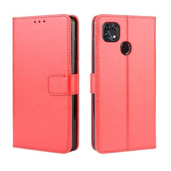 

Чехол-книжка Deexe Wallet Style для ZTE Blade 20 Smart - Red