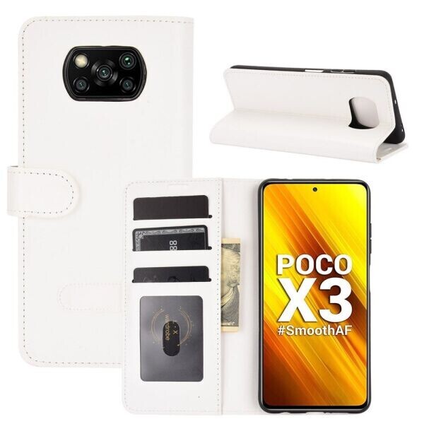 

Чехол-книжка Deexe Wallet Style для Xiaomi Poco X3 - White