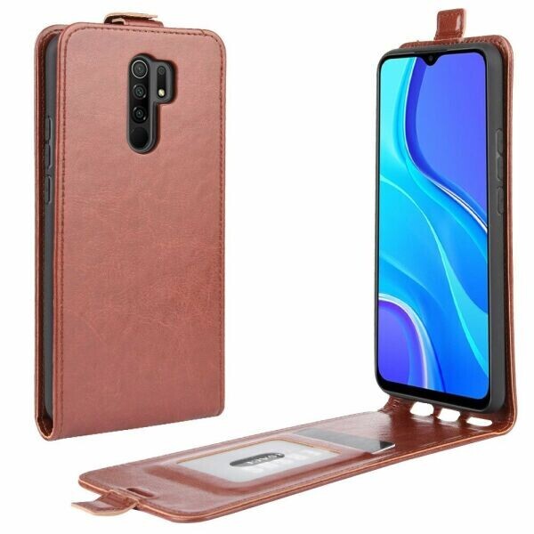 

Чехол Deexe Flip Case для Xiaomi Redmi 9 - Brown
