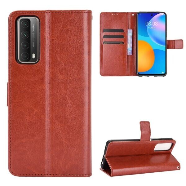 

Чехол-книжка Deexe Wallet Style для Huawei P Smart 2021 - Brown
