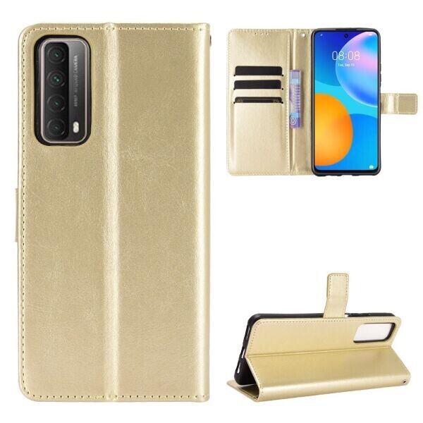 

Чехол-книжка Deexe Wallet Style для Huawei P Smart 2021 - Gold
