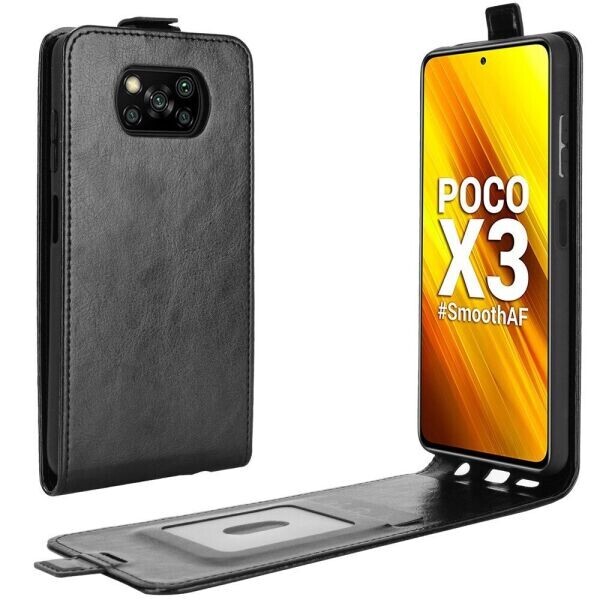 

Чехол Deexe Flip Case для Xiaomi Poco X3 - Black