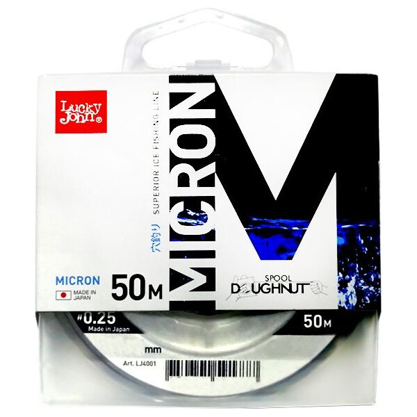 

Жилка монофильная зимова Lucky John MICRON 0,08 / 50м (инд.уп/ *12) (LJ4001-008)