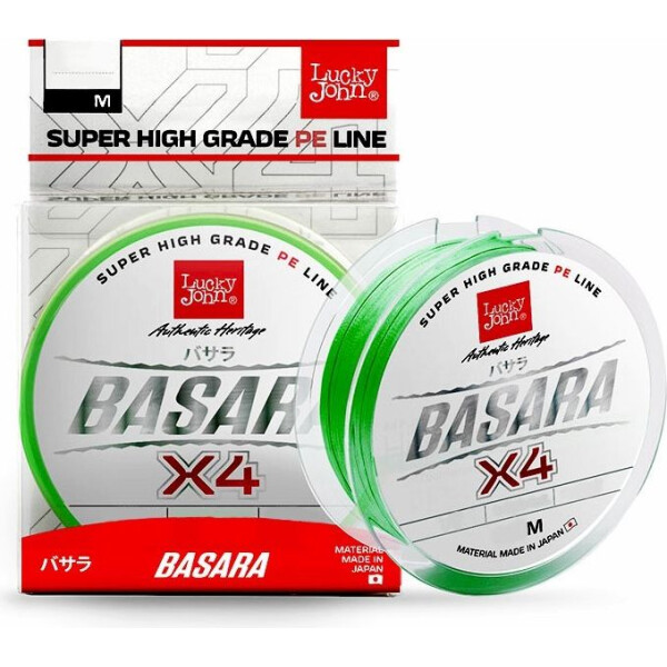 

Жилка плетеная Lucky John BASARA Light Green Х4 PE 125/0,113(#0,6) (LJ4102-011)