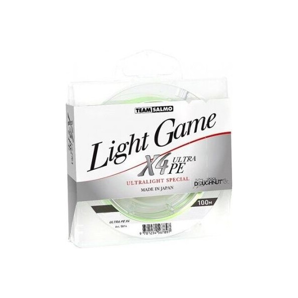

Жилка плетеная Team Salmo LIGHT GAME FINE GREEN X4 UltraPE 100/0,051(#0,3) (5014-005)