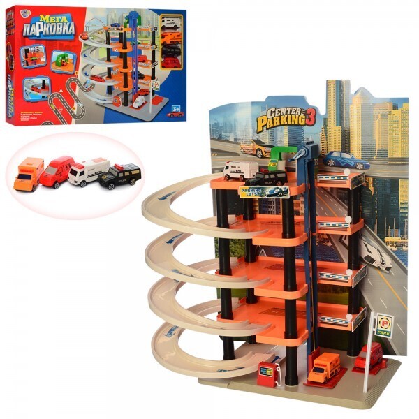 

Гараж LIMO TOY 0848 Транспорт 4шт