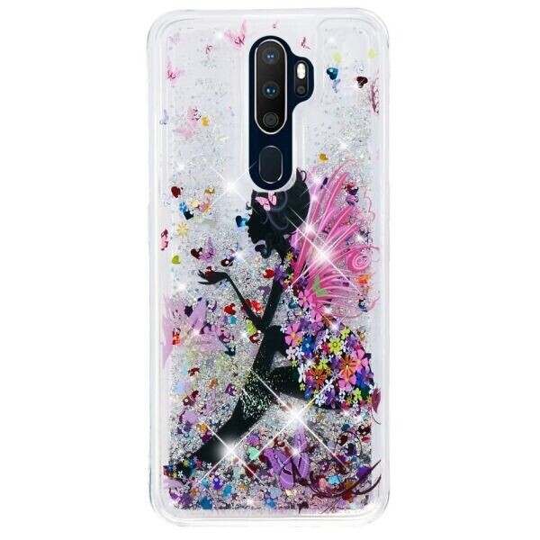 

Силиконовый (TPU) чехол Deexe Fashion Glitter для OPPO A9 2020 - Flower Fairy