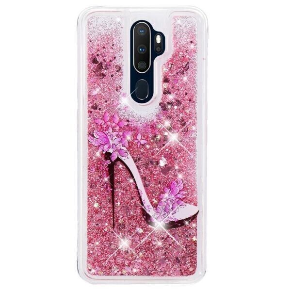 

Силиконовый (TPU) чехол Deexe Fashion Glitter для OPPO A9 2020 - eel Shoe