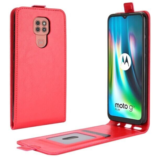 

Чехол Deexe Flip Case для Motorola Moto G9 Play / Moto E7 Plus - Red