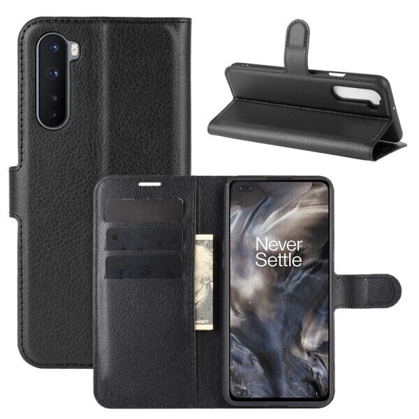 

Чехол-книжка Deexe Book Type для OnePlus Nord - Black