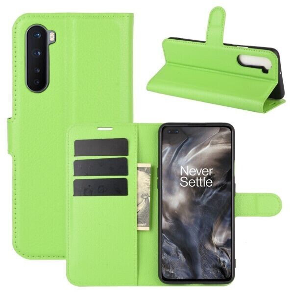 

Чехол-книжка Deexe Book Type для OnePlus Nord - Green