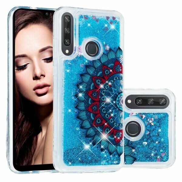 

Силиконовая (TPU) накладка Deexe Fashion Glitter для Huawei Y6p - Malanda Flower