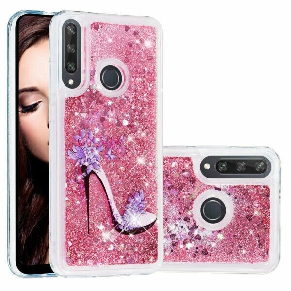 

Силиконовая (TPU) накладка Deexe Fashion Glitter для Huawei Y6p - High Heels