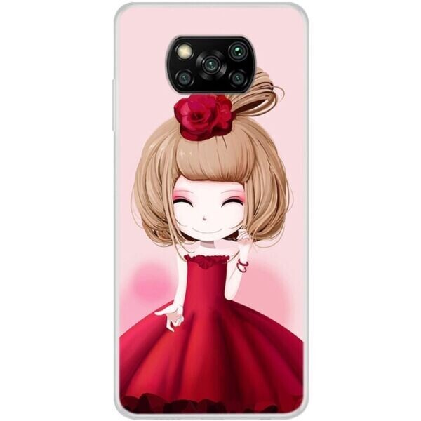 

Силиконовый (TPU) чехол Deexe Life Style для Xiaomi Poco X3 - Beautiful Girl