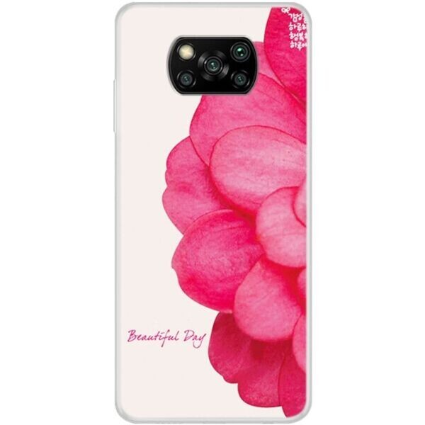 

Силиконовый (TPU) чехол Deexe Life Style для Xiaomi Poco X3 - Vivid Flower
