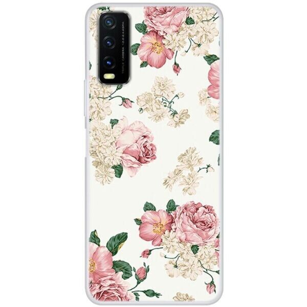 

Силиконовый (TPU) чехол Deexe Life Style для VIVO Y20 - Rose