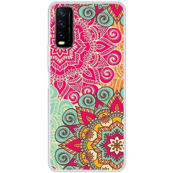 

Силиконовый (TPU) чехол Deexe Life Style для VIVO Y20 - Flower Pattern