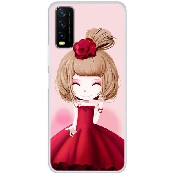 

Силиконовый (TPU) чехол Deexe Life Style для VIVO Y20 - Girl