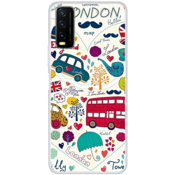 

Силиконовый (TPU) чехол Deexe Life Style для VIVO Y20 - Car