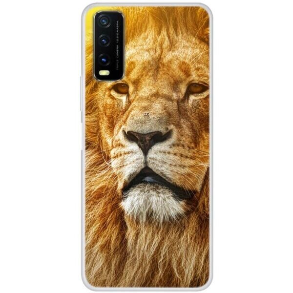 

Силиконовый (TPU) чехол Deexe Life Style для VIVO Y20 - Lion
