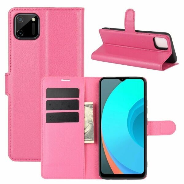 

Чехол-книжка Deexe Book Type для Realme C11 - Rose